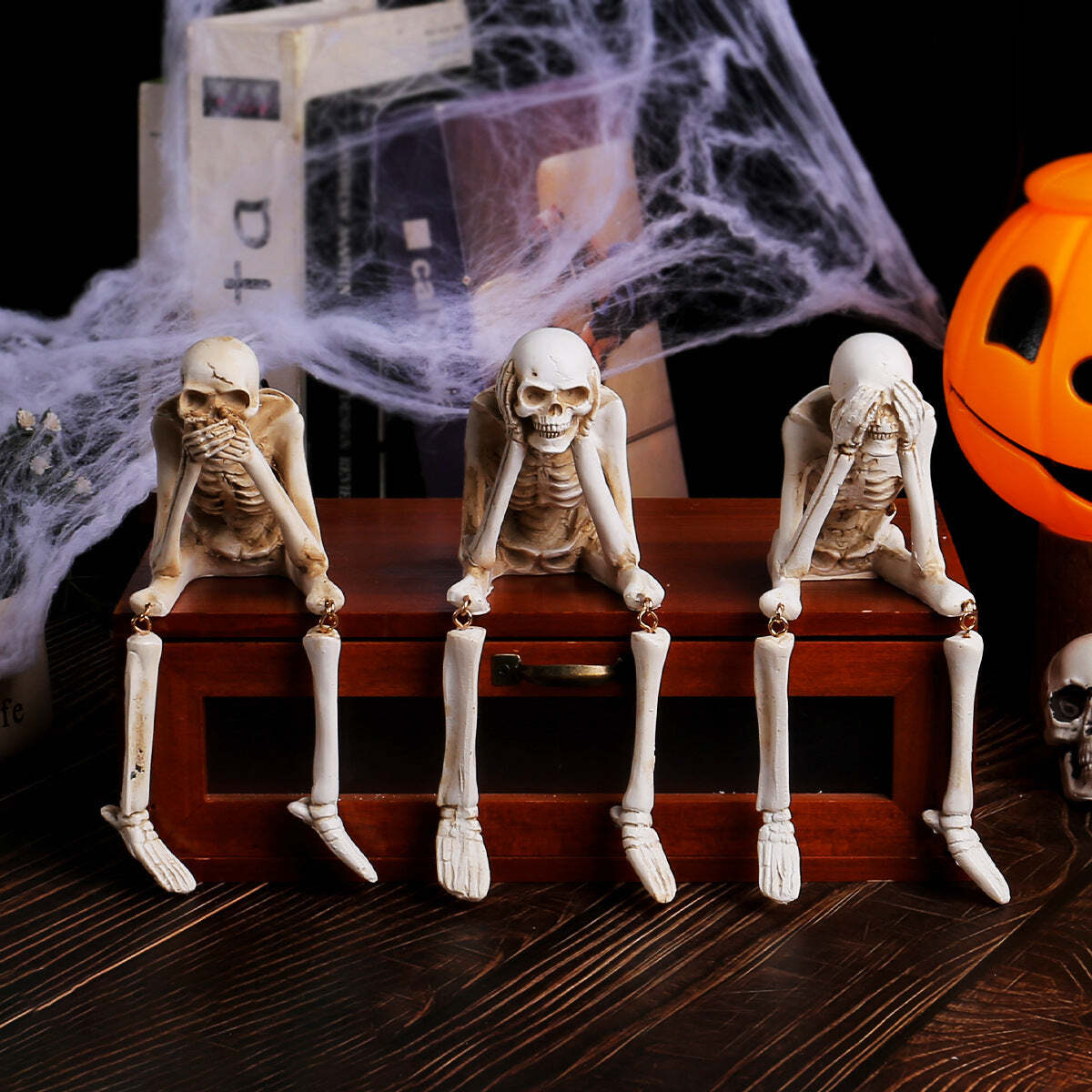 Halloween Skeleton Ornaments (Set of 3)