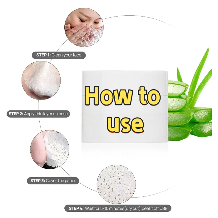 Pore strips for application and sticking for clear pores